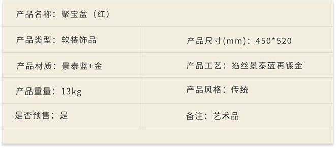 新中式家具軟裝設(shè)計,掐絲景泰藍(lán)鍍金,聚寶盆（紅）詳情.jpg